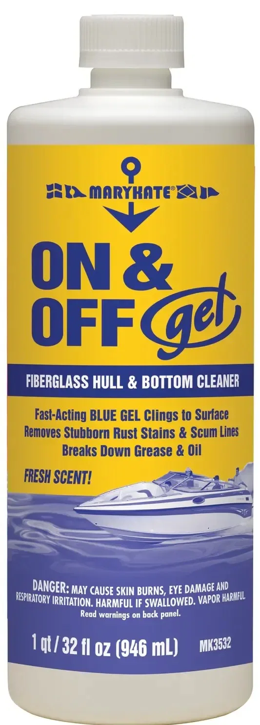 MK3532 – CRC Hull Cleaner, Use To Remove Stubborn Scum Lines And Rust Stains For Use On Fiberglass 32 Ounce Bottle Si...
